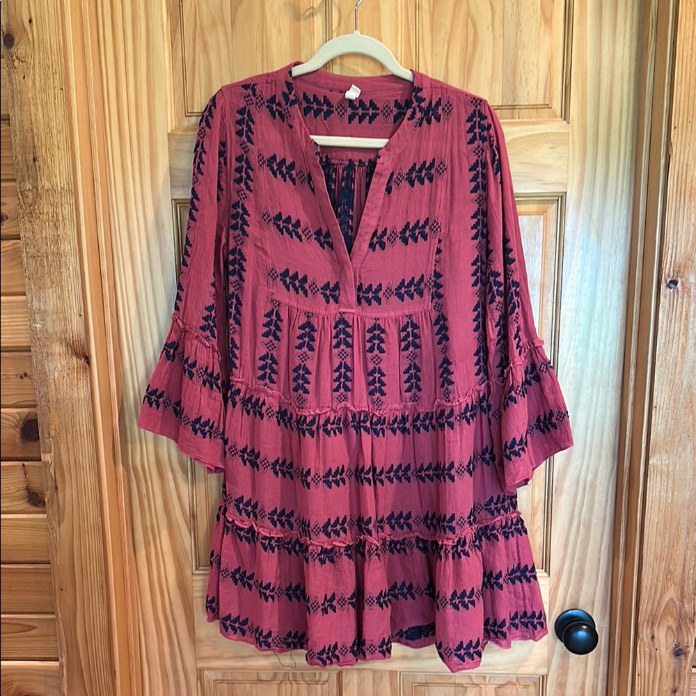 Elan Cotton Cover-Up/Babydoll Minidress